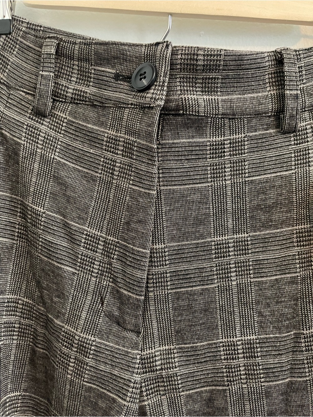 Universal Standard Cigarette Ponte Pants in British Plaid Print Size M (18-20) - Picture 6 of 9